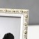 Photo frame plastic 13x18 cm "Valentine" white with a gold drawing 20.6x15.6 cm
