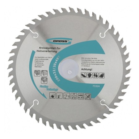 Woody wood disk GROSS, 200 x 32/30 x 48t