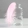A set of goose feathers 13-18 cm, 20 pcs, bright pink