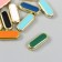 Busina for creativity plastic "elongated oval" gold mix 0.7x0.5x2.2 cm