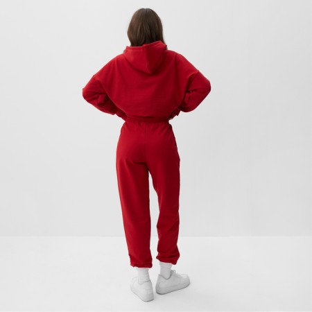 Women's costume (sweatshirt and trousers) Mist Punk with embroidery, p. 44-46, red-5