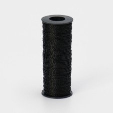Thread Twisted Dolyana, 2-Actual, PP, D = 1.3 mm, 50 m, Black Color Black
