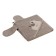 Tainted corner towel, size 80x80 cm