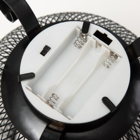 Nightlight "fireplace" LED from batteries 3HAAA Black 13x13x18 cm-4