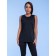 T -shirt sports female, size l, black color