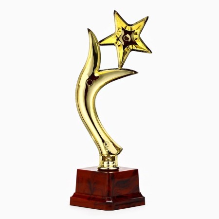 The award figure "Star and Flame", gold, 21.5 x 9 x 6.5 cm.-4