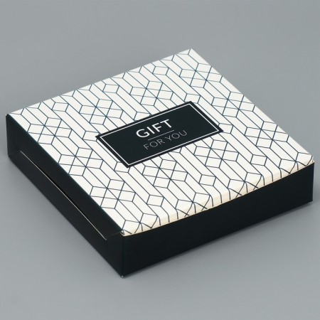 Confectionery packaging, “For You” box, 14 x 14 x 3.5 cm