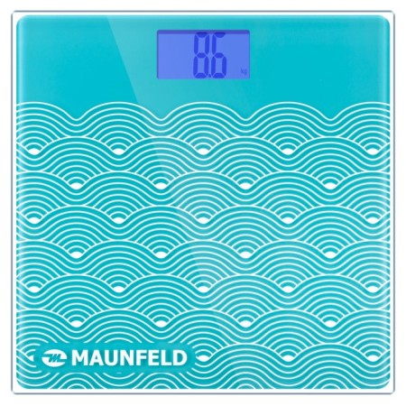 Floor Libra Maunfeld MBS-183G03, electronic, up to 180 kg, 1HAAA (in the set), turquoise-1