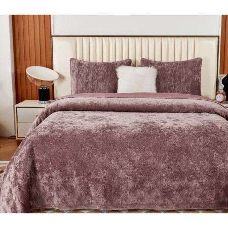 Cover with pillowcases Sofi de Marko "Rosalin", size 240x260 cm, 50x70 cm - 2 pcs, color ash rose-2