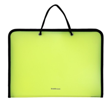 Folder with A4 handles, 327 x 228 x 30 mm, Erichkrause "Matt Neon", 600 μm, lightning around, mix-1