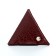 Monetnik on the button, Textura, burgundy color