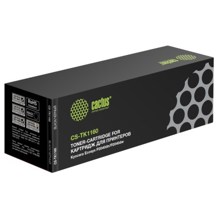 Cactus CS-TK1160 TK-1160 cartridge, for KyoCera Ecosys P2040DN/P2040DW, 7200 pages, black color black