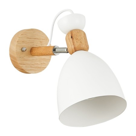 Wall lamp EVOLUCE. Sle103801-01. Balcamo. 1x60 watts, E27, 14x25 cm, color light wood, white-5