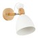 Wall lamp EVOLUCE. Sle103801-01. Balcamo. 1x60 watts, E27, 14x25 cm, color light wood, white