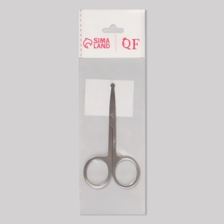 Safe scissors, straight, 9 cm, silver color-3