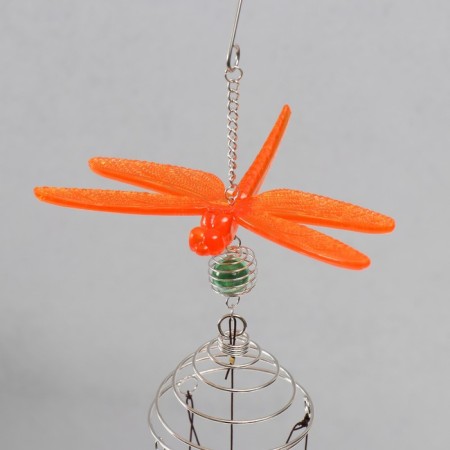 Wind music metal, plastic 4 pipe "Dragonfly" 55x14x8.7 cm-1