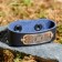 Bracelet "rich", genuine leather, steel