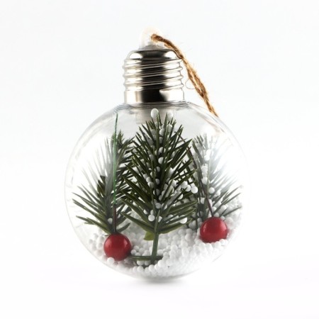 New Year's Christmas ball "New Year will give a fairy tale", d = 8 cm.-1