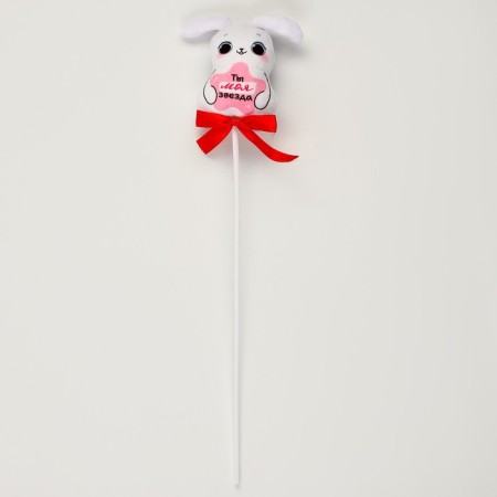 Soft toy in the bouquet "You-my star" Bunny on a stick-2