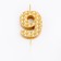 Candle in the cake on the skewer "Sot", the number 9, 7 cm, gold