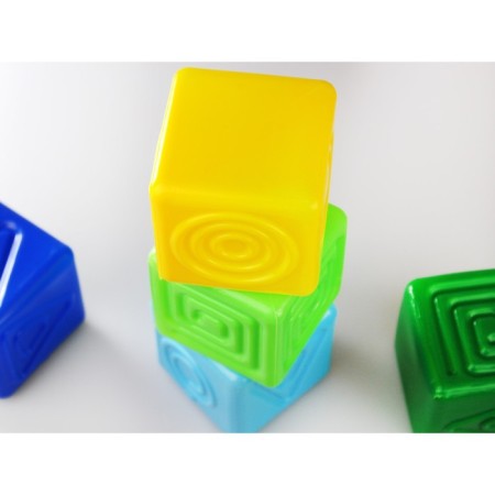 Tactile cubes, 6 elements, 7 cm-1