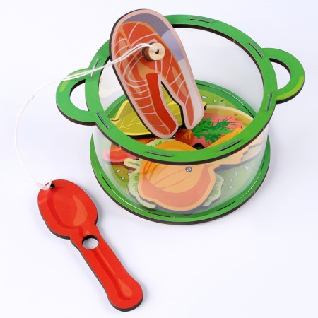 Locking game Sorter "Poster with vegetable soup"-2