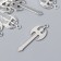 Decor for creativity Metal "ax of the Amazon" silver G199B597 3.7x1.4 cm