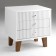 Tumbling bedside Astoria 3, 510x380x530, white/ white MDF 19mm