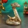 Figure "Gremia snake" gold, 13x10x14cm