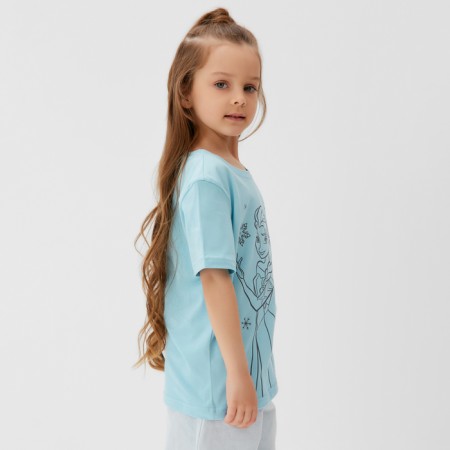 Disney T-shirt "Cold heart", height 98-104 (30), turquoise-2