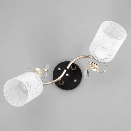 Chandelier 1188/2 E27 40W gold-black 48x15x24 cm-3