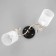 Chandelier 1188/2 E27 40W gold-black 48x15x24 cm