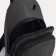 Male sling bag from textiles, headphones, khaki color