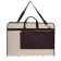 Folder for drawings and drawings A2, 640 x 450 x 30 mm, with handles, textile, estado, with pocket, beige/brown