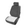 Masser cape on the seat 42x42 cm, wood, white