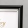 Photo frame Plastic "Mira" 10x15 cm, 636477 Black with silver (plastic screen)