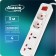 Extension cord Luazon Lighting, 2 euros+2 univ., 3 m, 2200 W, 2x0.5 mm2, with off., White
