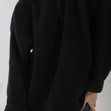 Female jumper SL, with a castle, 42-44, black-3