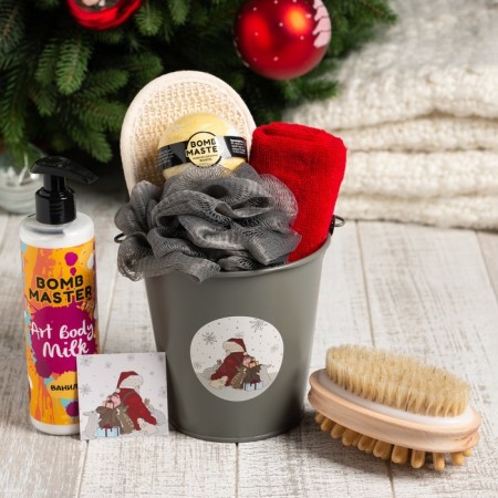 New Year's gift set of Ethel "Santa", towel 30x60 cm and accessories