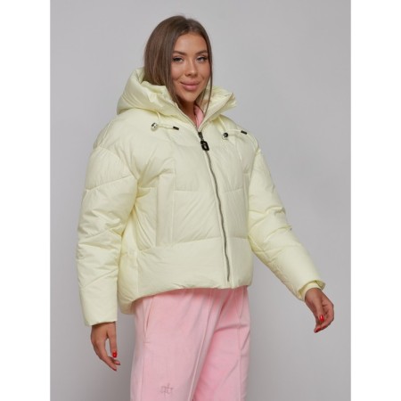 Winter jacket, size 48, light yellow color-6