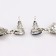 Earrings with rhinestones "carnival" chic, blue color in black silver
