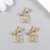Decor for creativity metal, rhinestones "Lacking with a key" mix 1.5x1.9 cm