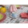 Ceramic coffee coffee siren, 12 items: 6 cups 100 ml, 6 saucers d = 12 cm, blue color