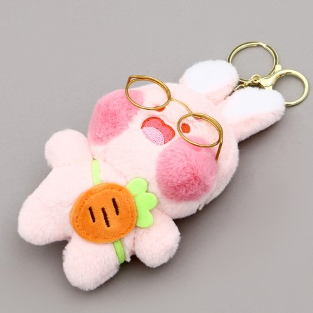 Soft toy "Bunny" with glasses, 12 cm, color mix-2