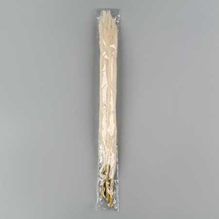 Pampas artificial grass, height 43 cm, 5 brushes, beige color-3