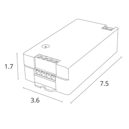 Two-channel controller Arte Lamp Smart A70C-02ch-WF, 3.6x7.5x1.7 cm, white-1