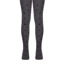 Pantyhose children's cotton CONTE KIDS TIP-Top, height 116-122 cm, dark gray color