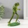Souvenir Polystone "Frog plays football" 17x6.5x10.5 cm