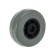 Wheel furniture tundra, rubberized, d = 50 mm, with a drowned hub, gray