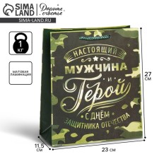 Package Gift Laminated Vertical, packaging, “Hero!”, Ml 23 x 27 x 11.5 cm